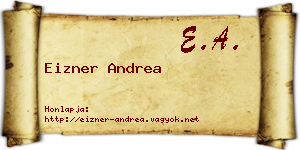 Eizner Andrea névjegykártya
